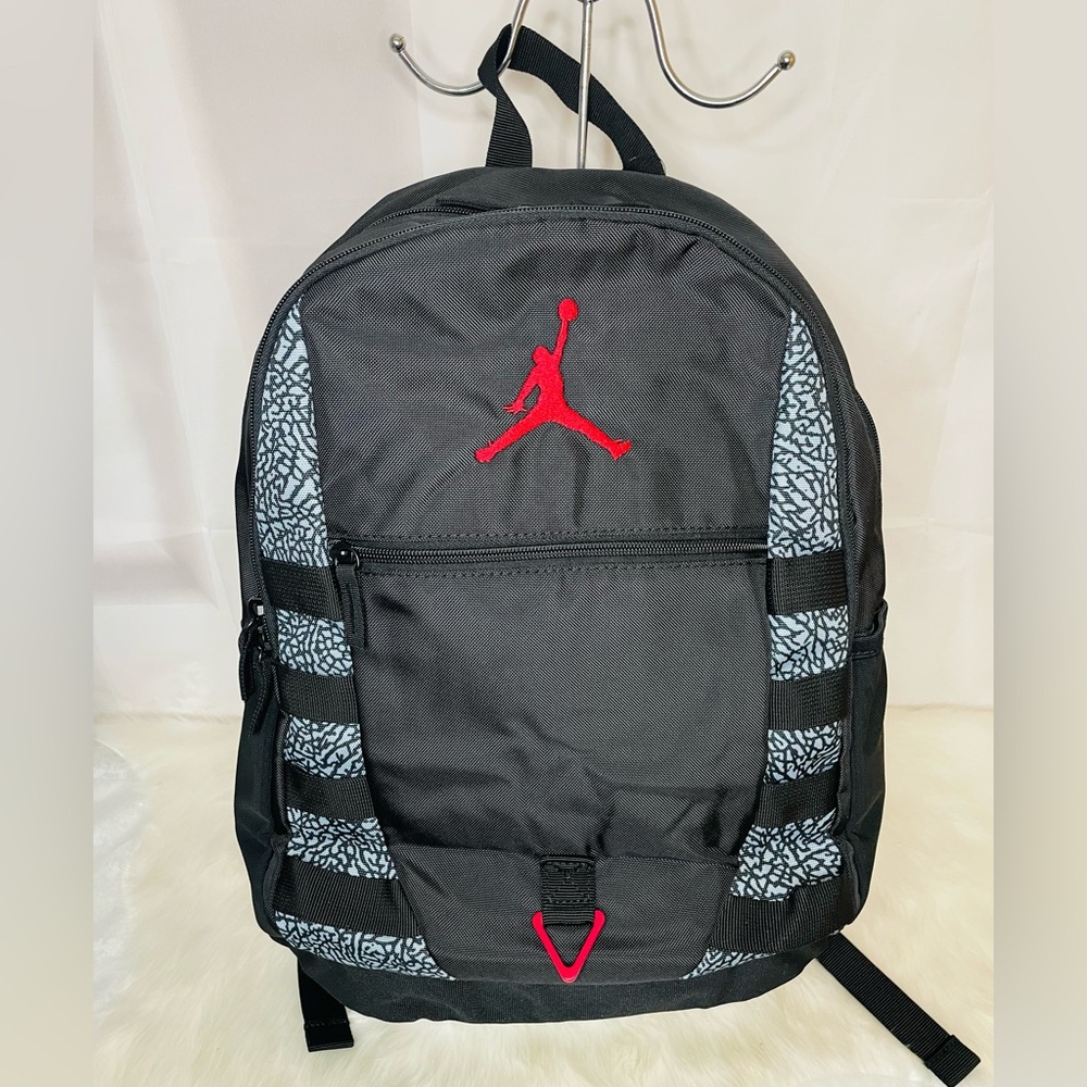 New Jumpman Jordan Black Patterned design  Men's large Backpack